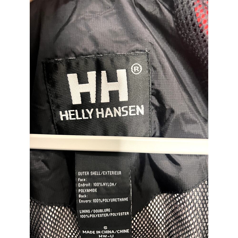 Helly Hansen Small Red Jacket Windbreaker Hood Go… - image 3